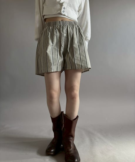 【USED】 Stripe Shorts / 260205-018