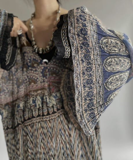 【RE;CIRCLE】 RE Indian Cotton One-piece / 220901-010