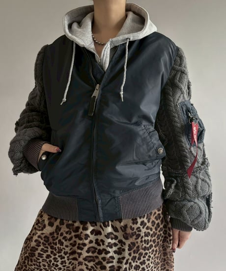 【RE;CIRCLE】 RE MA1 × Alan Knit Jacket / 251225-003