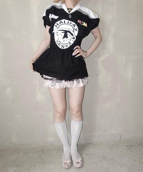 【RE;CIRCLE】 Re Shirring Football Shirt  /  250724-030