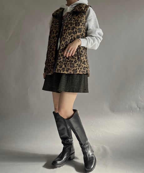 【USED】  GAP Leopard Patterned Vest /241214-020