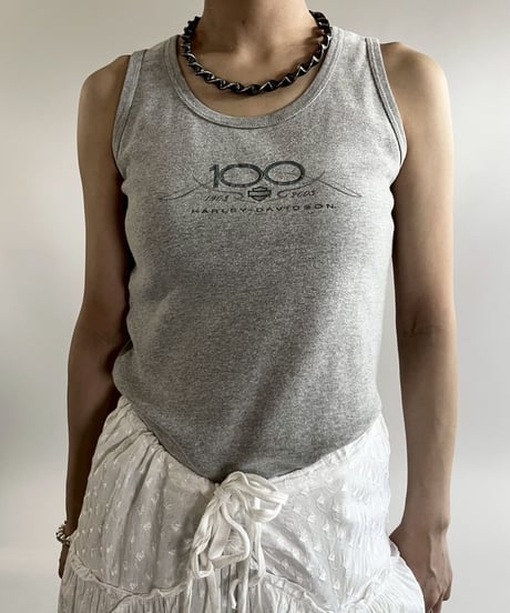 【USED】 Made in USA Harley Davidson Tank Top /250419-002