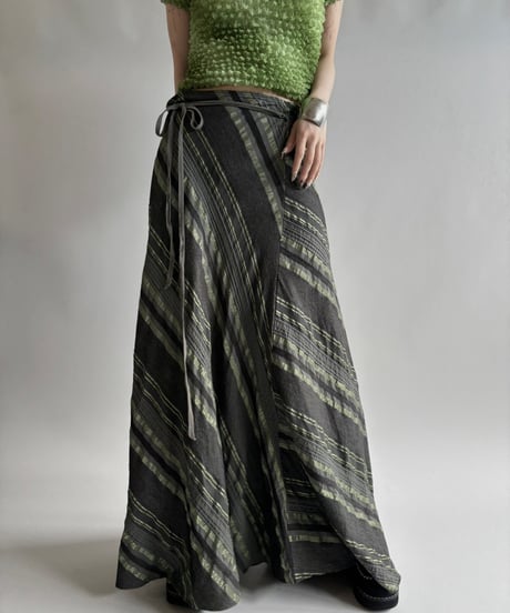 【USED】Design Long Skirt/250823-007