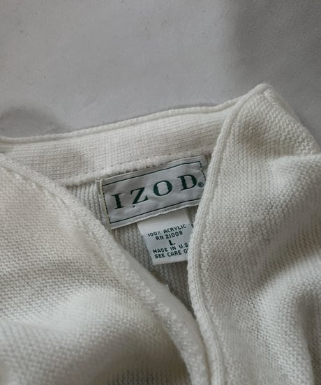 【USED】 LACOSTE Acrylic Knit Cardigan  ⑦ / 220111-008