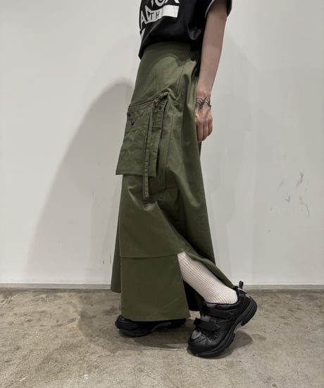 【RE;CIRCLE】 RE ARMY Flap Skirt/ 250703-003