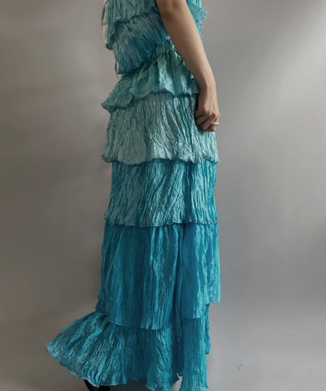 【RE;CIRCLE】RE Tiered Skirt & Bra Set / 230803-004