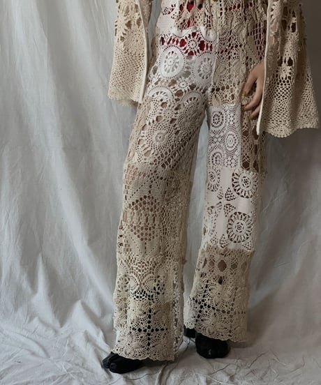 【RE;CIRCLE】 RE Crocket Patchwork Pants①/210521-057