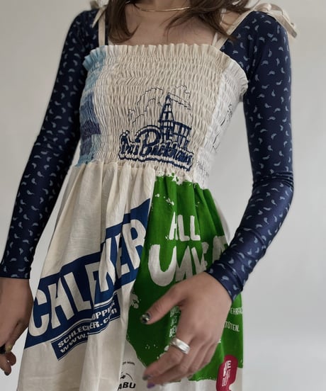 【RE;CIRCLE】 RE Eco-Friendly Bag Shirring One-piece / 220825-019