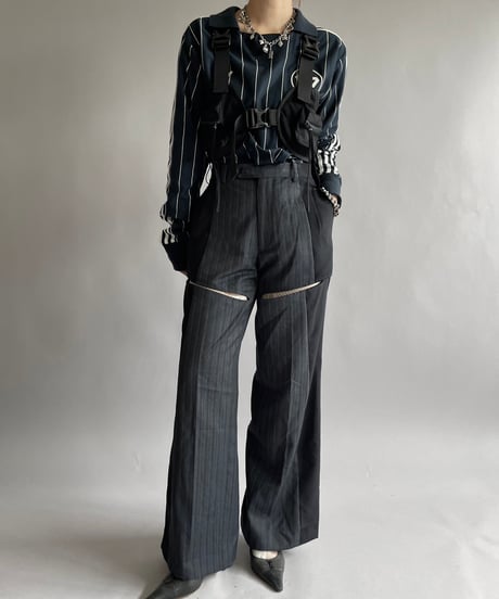 【RE;CIRCLE】 Re Suit Slit Pants/ 241003-021
