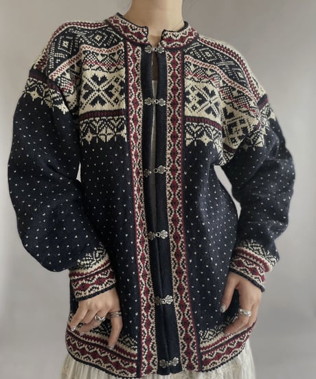 【USED】 Tyrolean Knit Cardigan / 230121-025