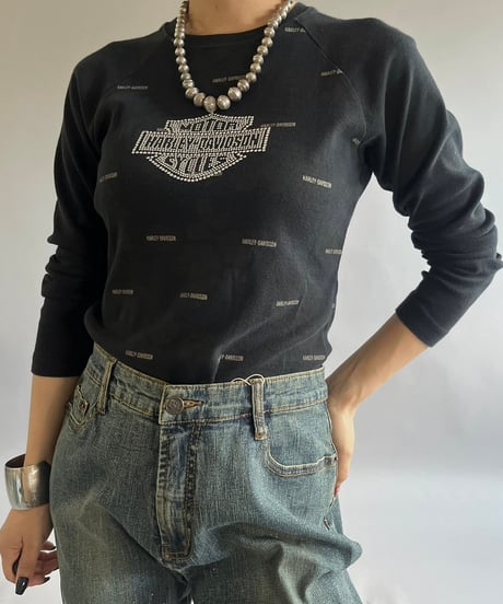 【USED】Made in USA HARLEY-DAVIDSON L/S T-Shirt /240824-044