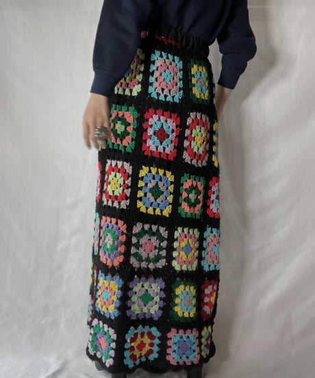 【RE;CIRCLE】 RE Granny Knit Long Skirt⑥/211014-026