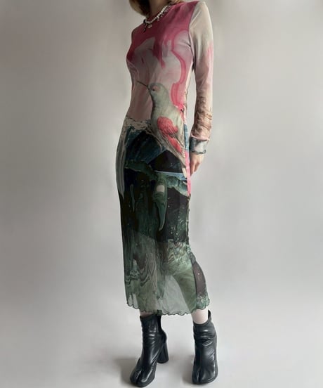 【USED】 Desigual.  L/S design One-Piece  /250906-017