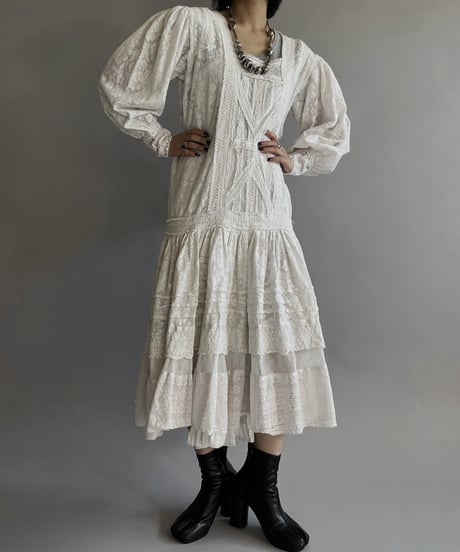 【USED】 Lace Long One-Piece/240127-005