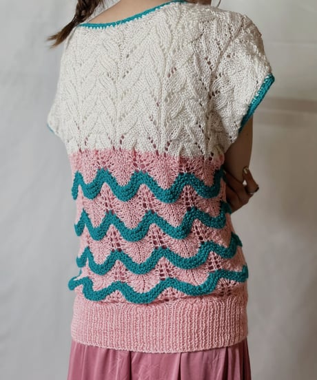 【USED】  Crochet S/S Top②/20210819-020