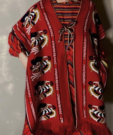【USED】 Knit Poncho ① / 201120-005