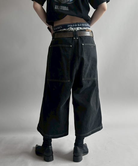 【USED】 Fishbone Denim Shorts /260418-040