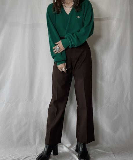 【USED】   LACOSTE Knit Top⑥/211126-012