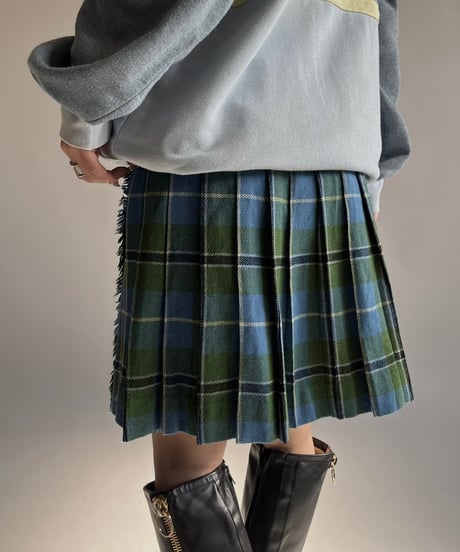 【USED】 Check Pattern Kilt Skirt /250118-014