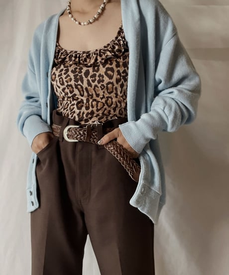 【USED】 Acrylic Knit Cardigan③/210930-029