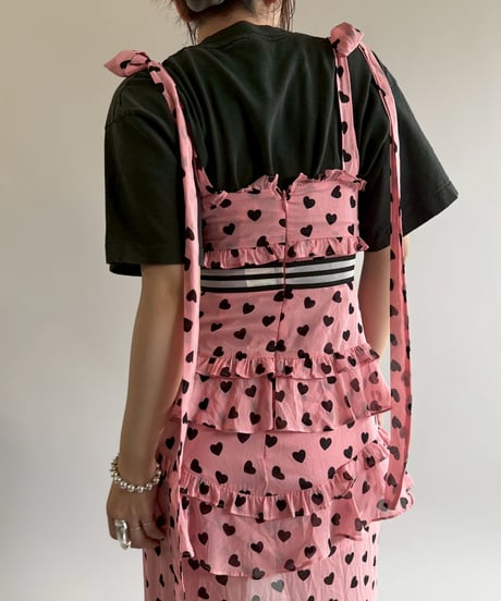 【USED】 Heart Pattern Camisole One-Piece/250510-074