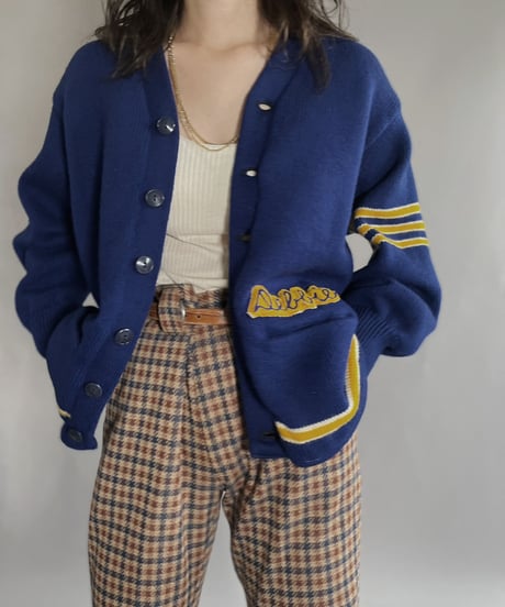 【USED】  Lettered Cardigan / 221105-001