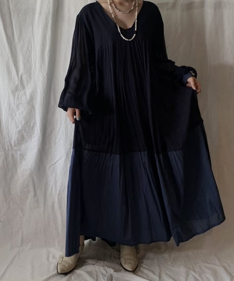 【RE;CIRCLE】 Remake Indy Cotton MUJI one-piece③/210331-003