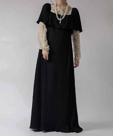 【USED】N/S Pleats Dress/ 220324-012