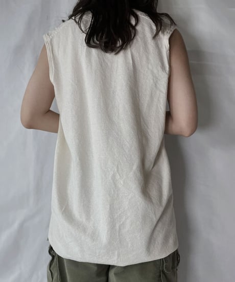 【USED】   Cotton Hospital Vest/210921-040