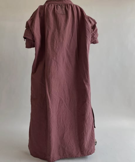 【RE;CIRCLE】RE Dyed French Mattress Cover One-piece -Santa Fe Pink- / 220512-012