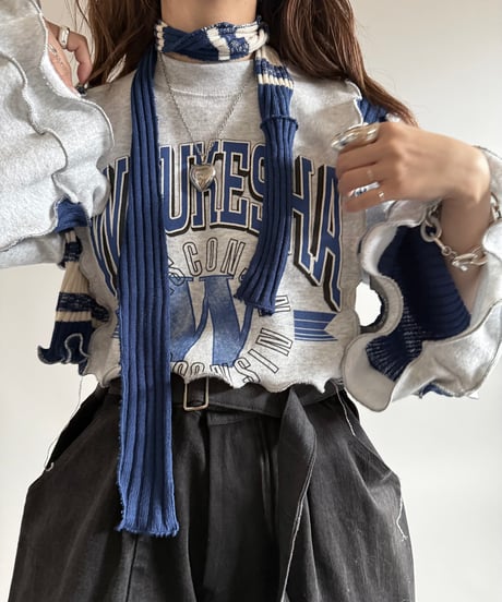 【RE;CIRCLE】 RE Mellow Sweat Top + Muffler  /  241226-004