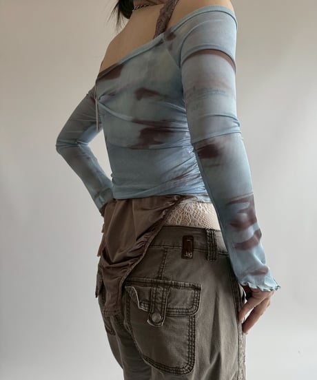 【USED】 Design Sheer Top / 250705-025