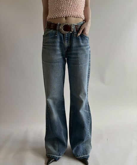 【USED】J Bush Hollywood Creathions Flare Denim Pants/250816-010