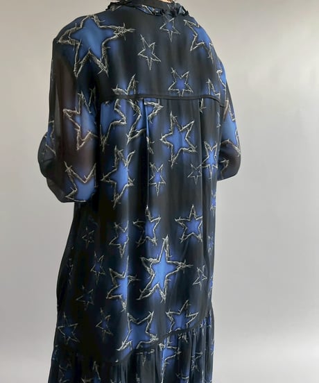 【USED】 Star Design Sheer One-Piece  /251012-003