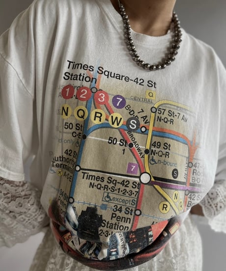 【USED】New York Map T-Shirt /240824-069