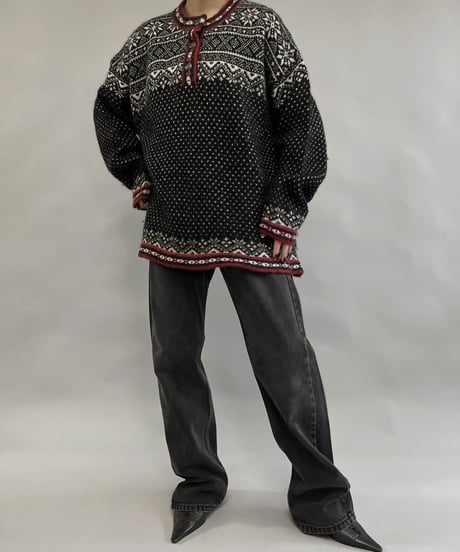 【USED】 L.L.Bean 100% Merino Wool Tylorian Knit Top /231223-004