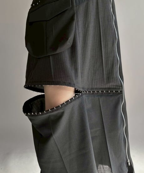 【RE;CIRCLE】 RE Suit Asymmetry Long Skirt / 260129-007