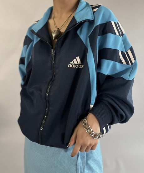 【USED】 80~90's adidas Jersey Top /241109-020