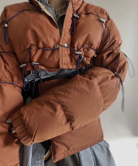 【RE;CIRCLE】 RE Draw Code Short Down Jacket + Sacosh / 230126-008