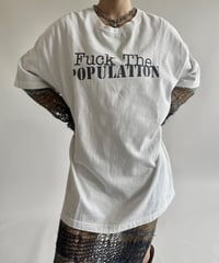 【USED】  Made in USA Fuck the POPULATION T-Shirt /250510-002