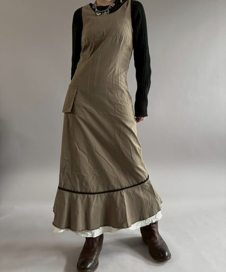【USED】 Design Nylon Long One-Piece /260221-019