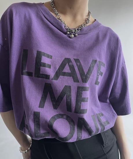 【USED】  90's TULTEX LEAVE ME ALONE T-Shirt/250510-014