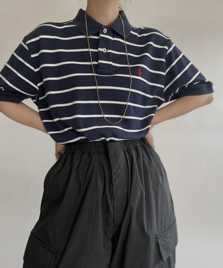 【USED】  Polo Ralph Lauren Striped Polo Shirt / 220730-009