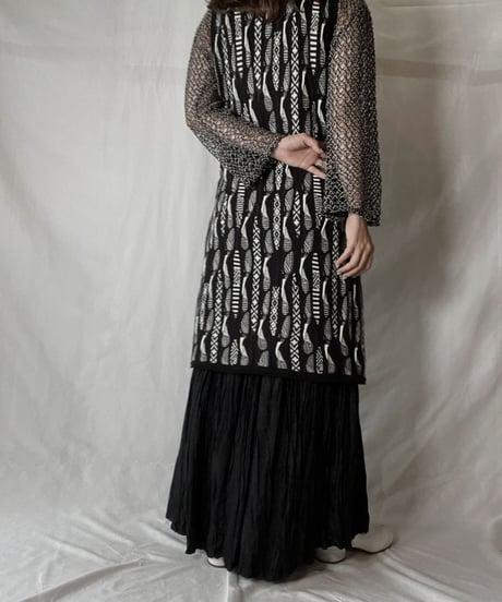 【USED】  Crochet Knit L/S Top ③/211014-036