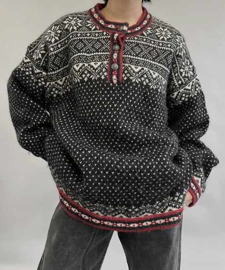 【USED】 L.L.Bean 100% Merino Wool Tylorian Knit Top /231223-004