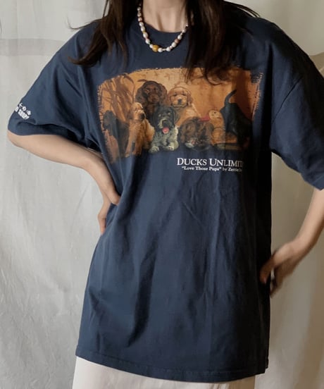 【USED】S/S T-shirt DOG 13/210604-049