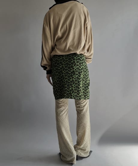 【USED】 Leopard Patterned Mini Skirt/  240224-021