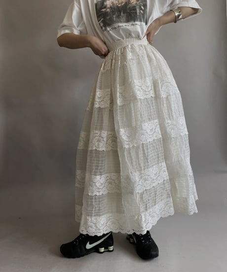 【USED】 Poly Long Skirt / 230603-016