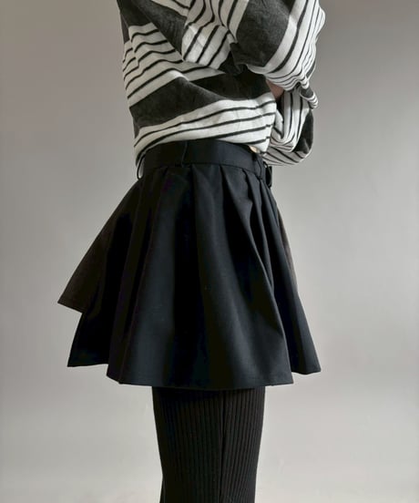 【RE;CIRCLE】 RE Suit Wrap Skirt Mini / 260129-014
