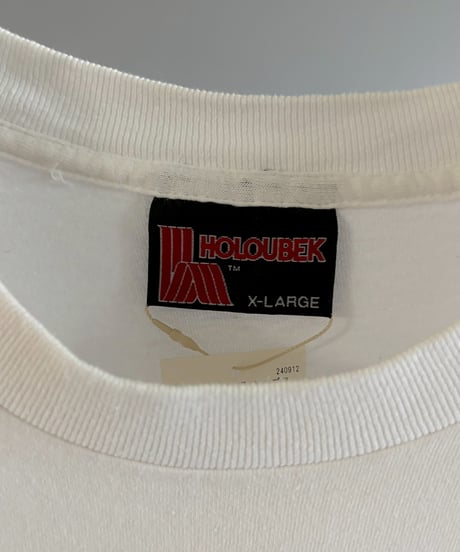 【USED】 Made in USA 92's HOLOUBEK Baseball Newspaper T-Shirt / 260607-028